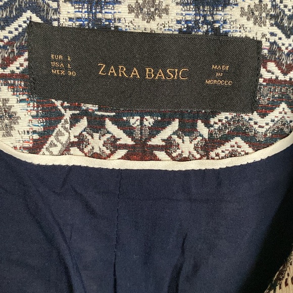 Zara Multicolor Patterned Blazer - Picture 6 of 10